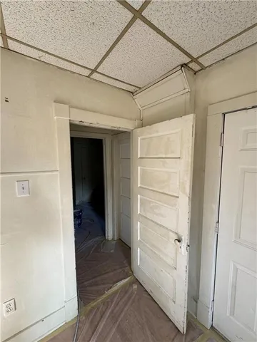 a view of a walk in closet
