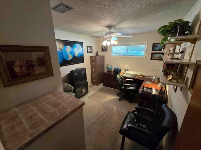 a bed room with a bed and a couch