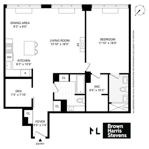 $1,195,000 | 300 East 59th Street, Unit 607 | Sutton Place