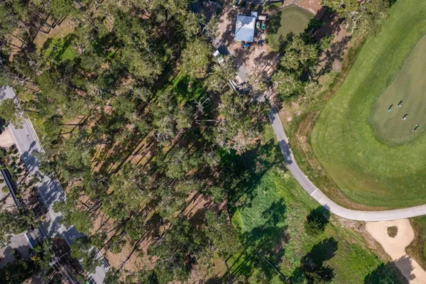 an aerial view of a residential houses