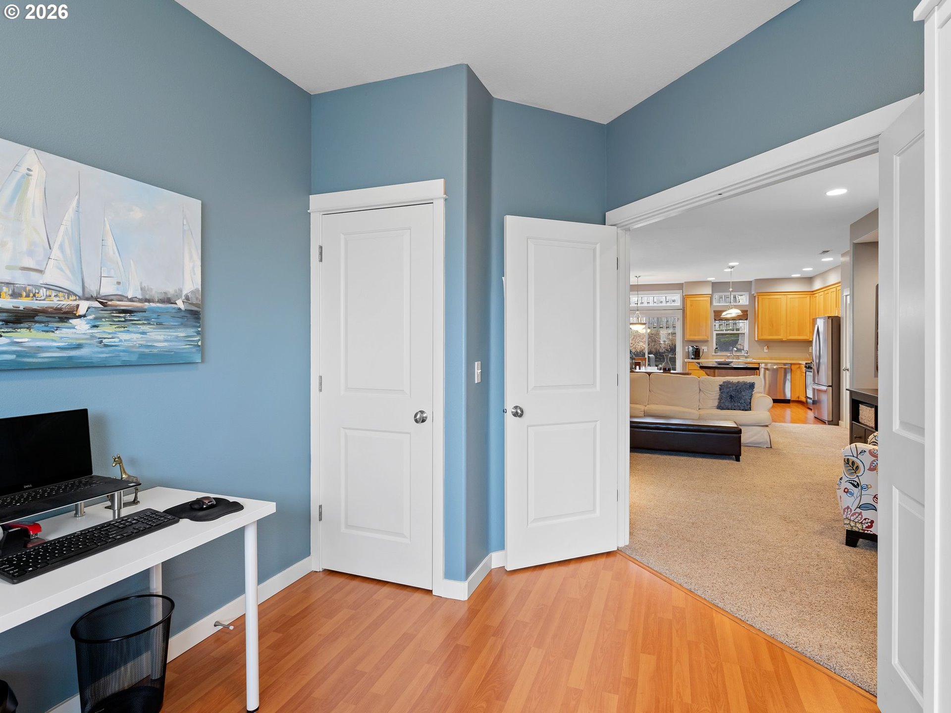 2513 Northwest 3rd Terrace Gresham, OR 97030 - Photo 17 of 38 a view of a workspace with furniture and a window
