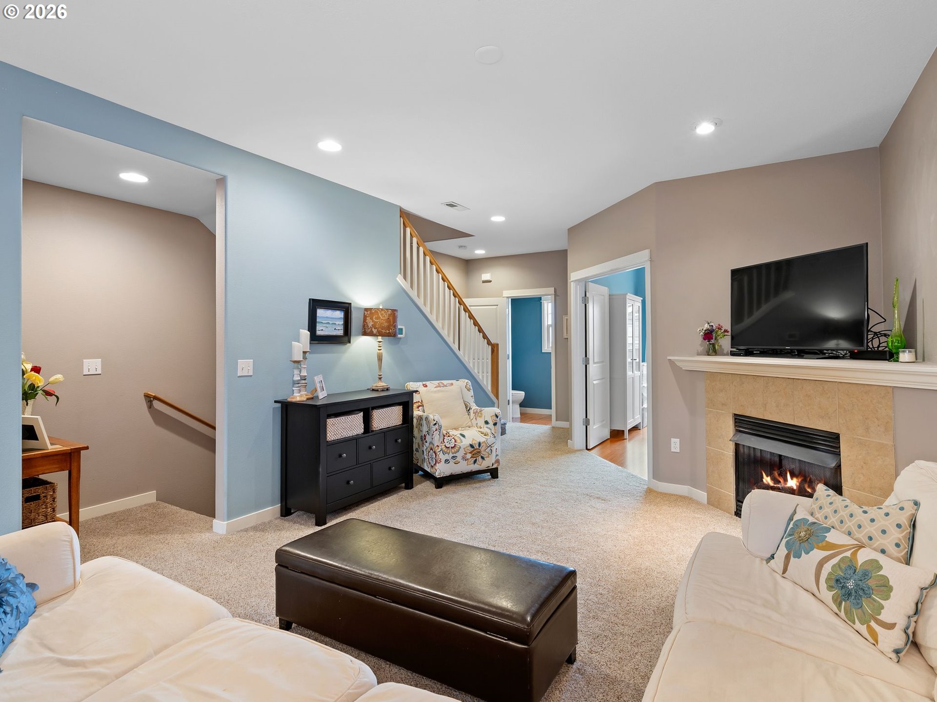 2513 Northwest 3rd Terrace Gresham, OR 97030 - Photo 5 of 38 a living room with furniture and a flat screen tv