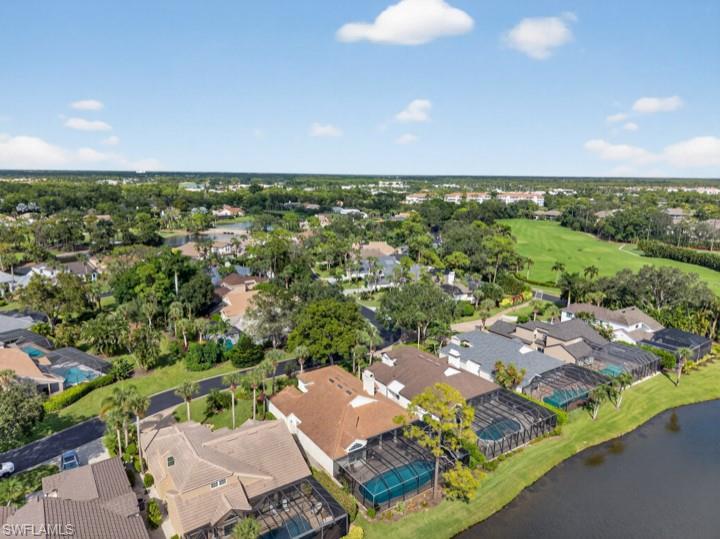 43 Grey Wing Point Naples, FL 34113 - Photo 10 of 50 Aerial view of residential area with a nearby body of water and a local golf course