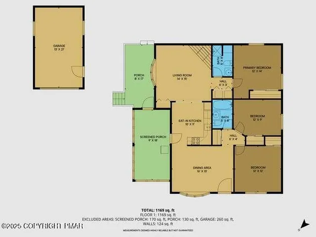 an aerial view of a houses with city view