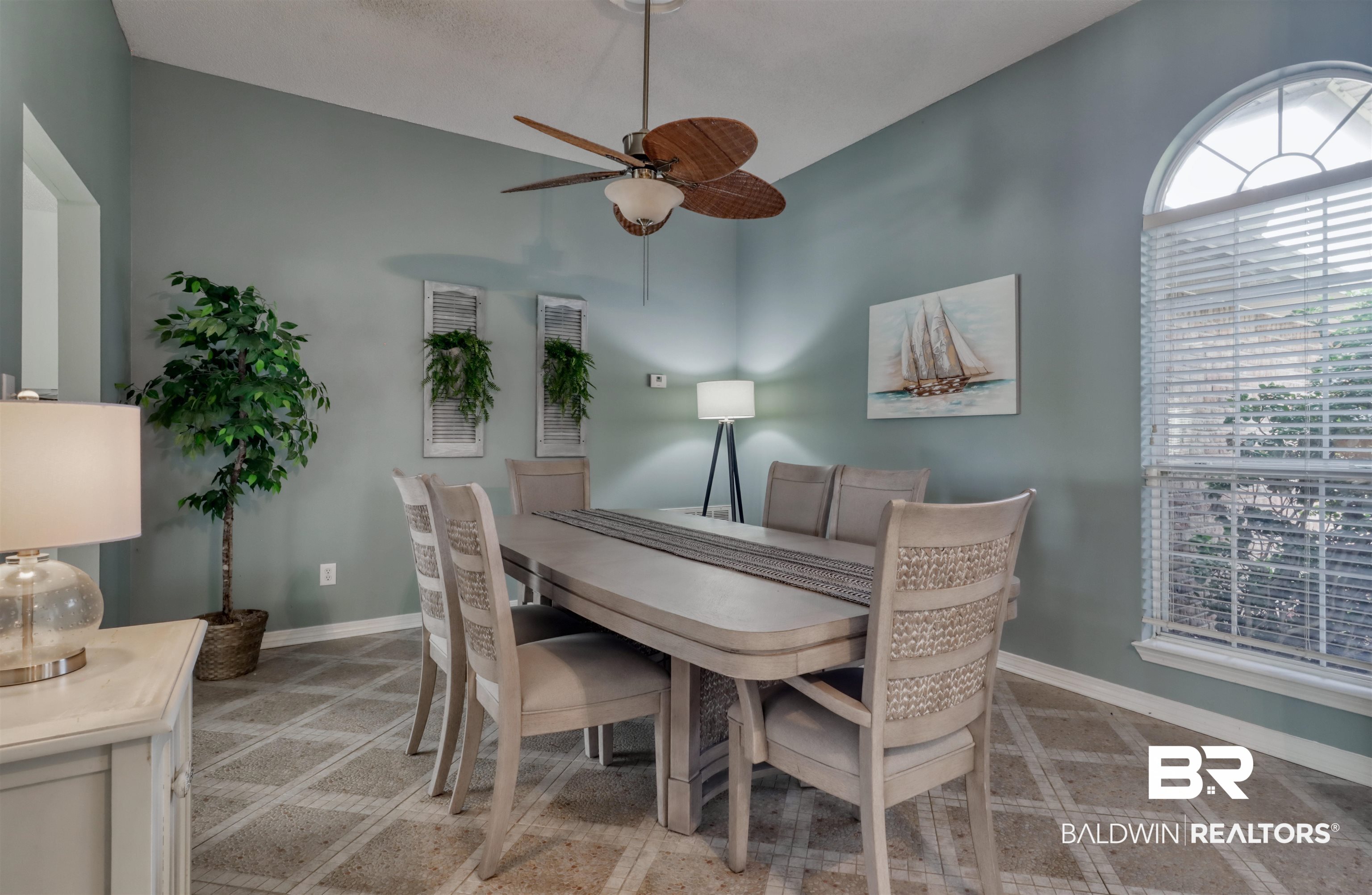 12893 Hunters Chase Foley, AL 36535 - Photo 15 of 42 Dining space with baseboards and ceiling fan