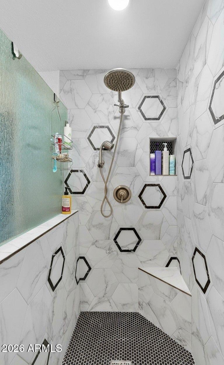 13202 West Ocotillo Road Glendale, AZ 85307 - Photo 27 of 58 a bathroom with a sink and a shower