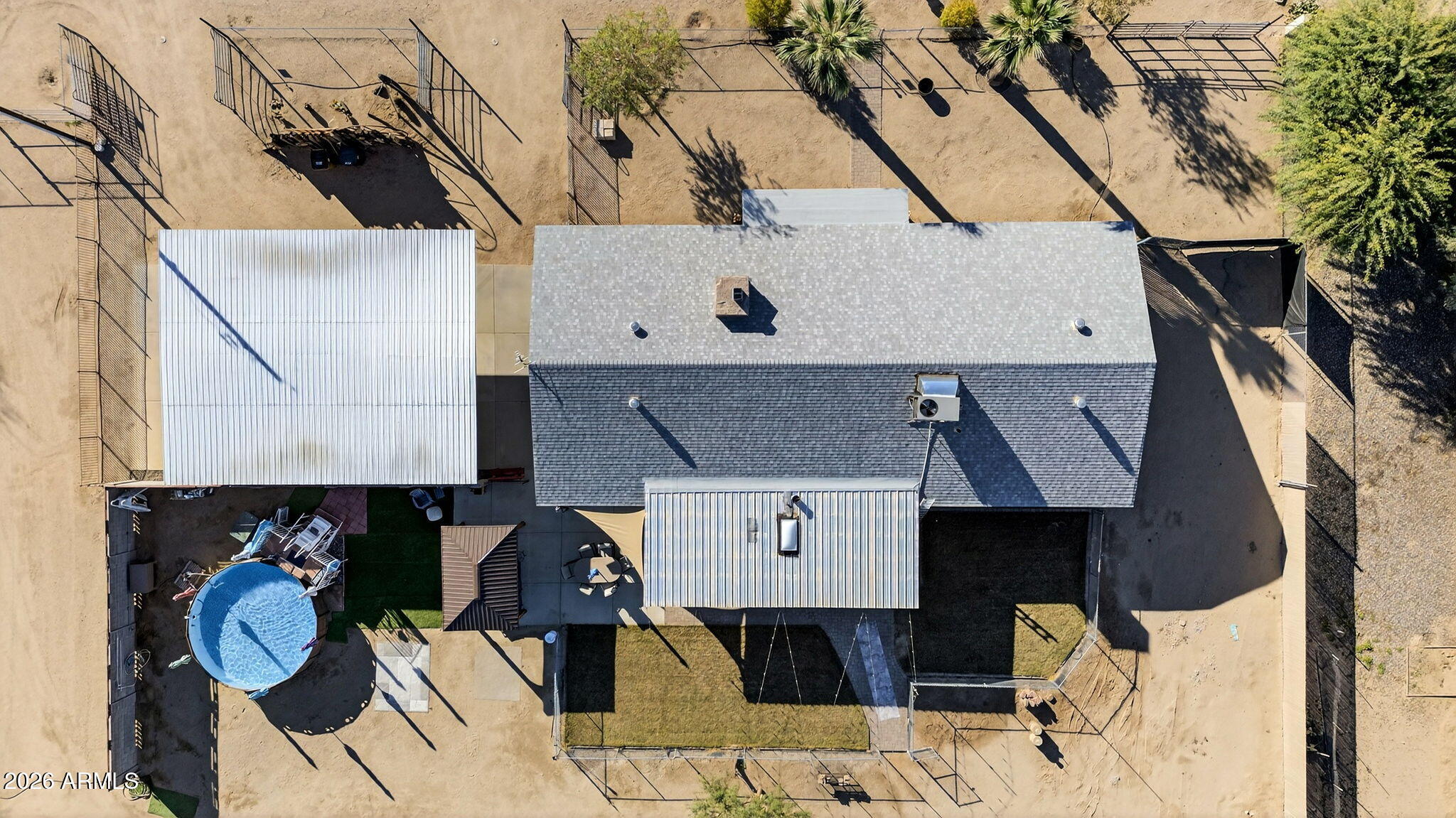13202 West Ocotillo Road Glendale, AZ 85307 - Photo 49 of 58 an aerial view of a house with wooden fence