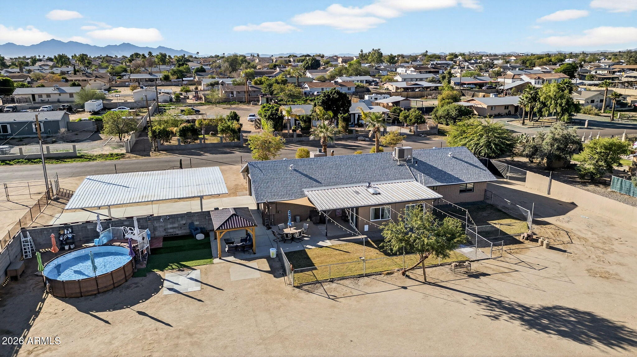 13202 West Ocotillo Road Glendale, AZ 85307 - Photo 52 of 58 an aerial view of a house with a yard