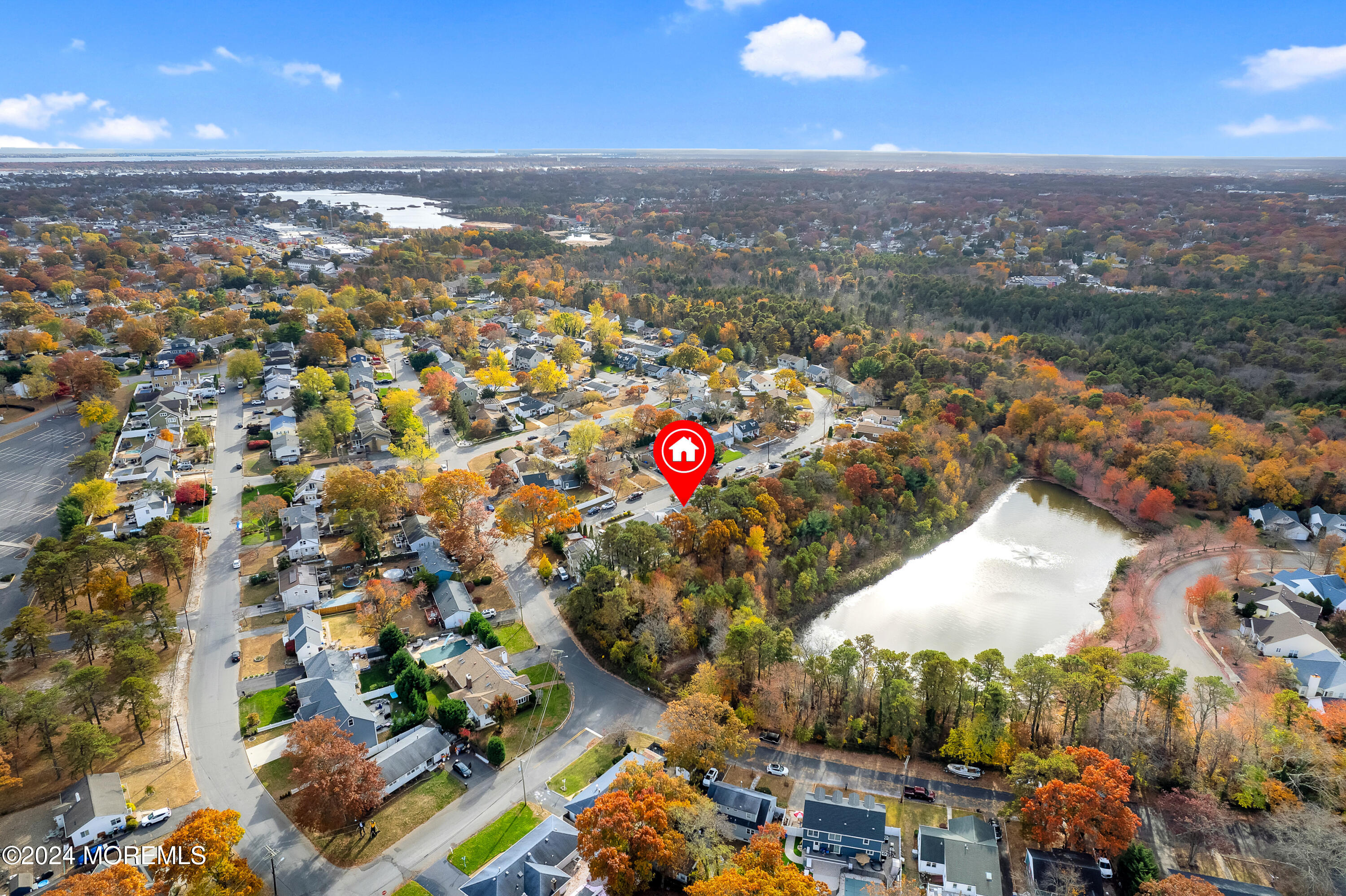 136 Smith Circle Point Pleasant, NJ 08742 - Photo 24 of 35 an aerial view of residential houses with outdoor space
