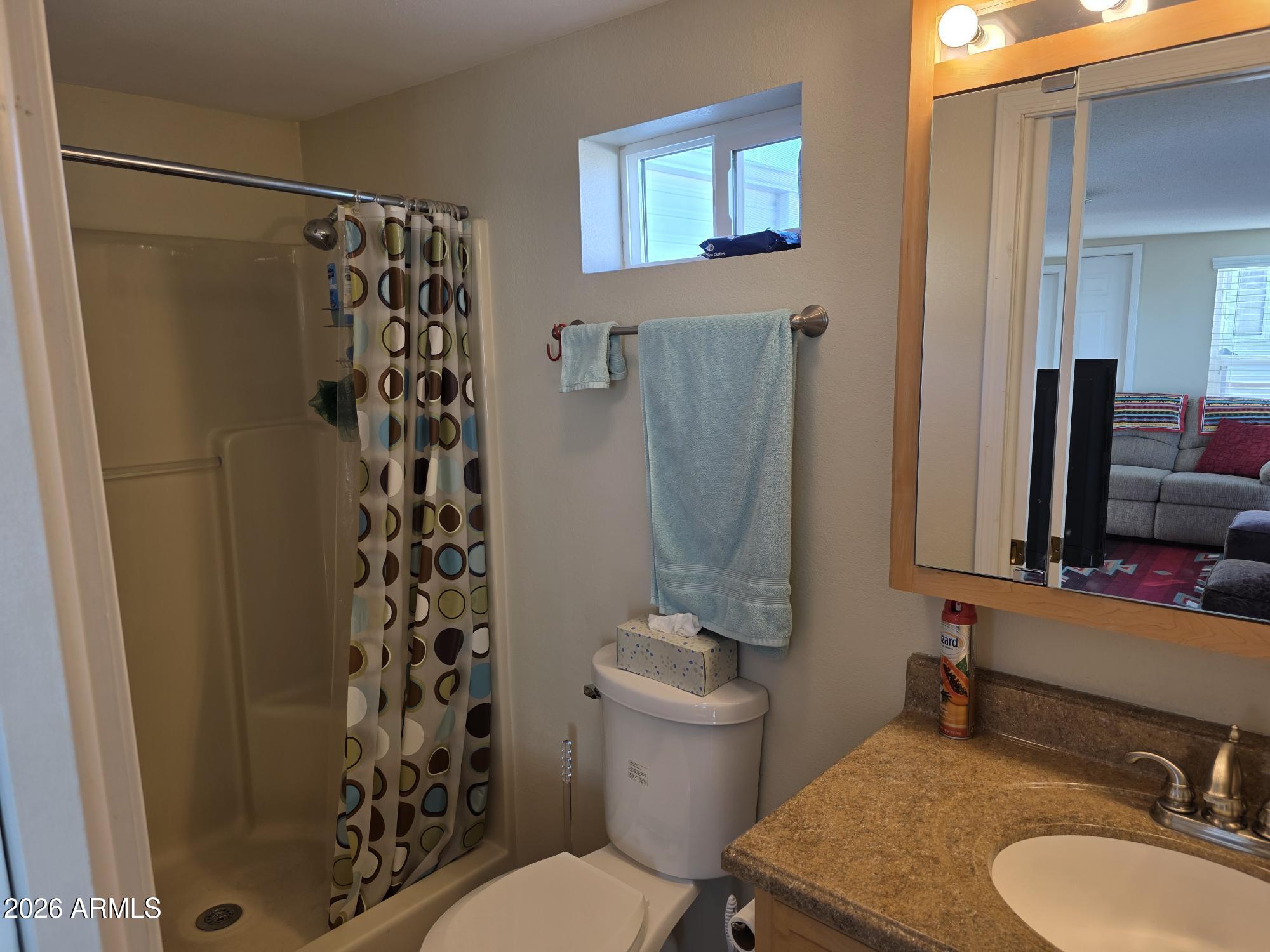 17200 West Bell Road, Unit 2169 Surprise, AZ 85374 - Photo 19 of 25 a bathroom with a sink toilet and shower