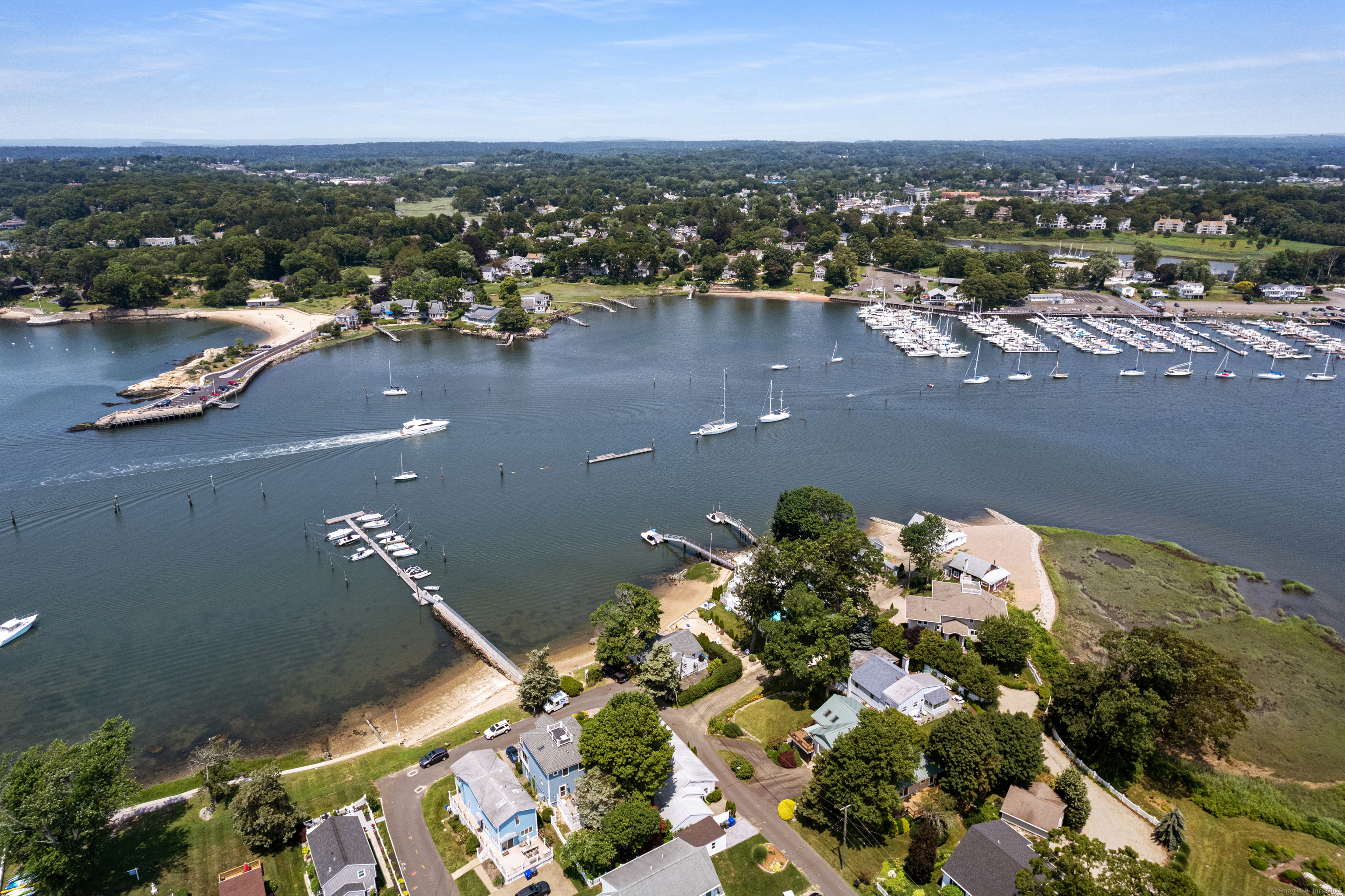 15 River Road Branford, CT 06405 - Photo 7 of 32 an aerial view of residential houses with outdoor space