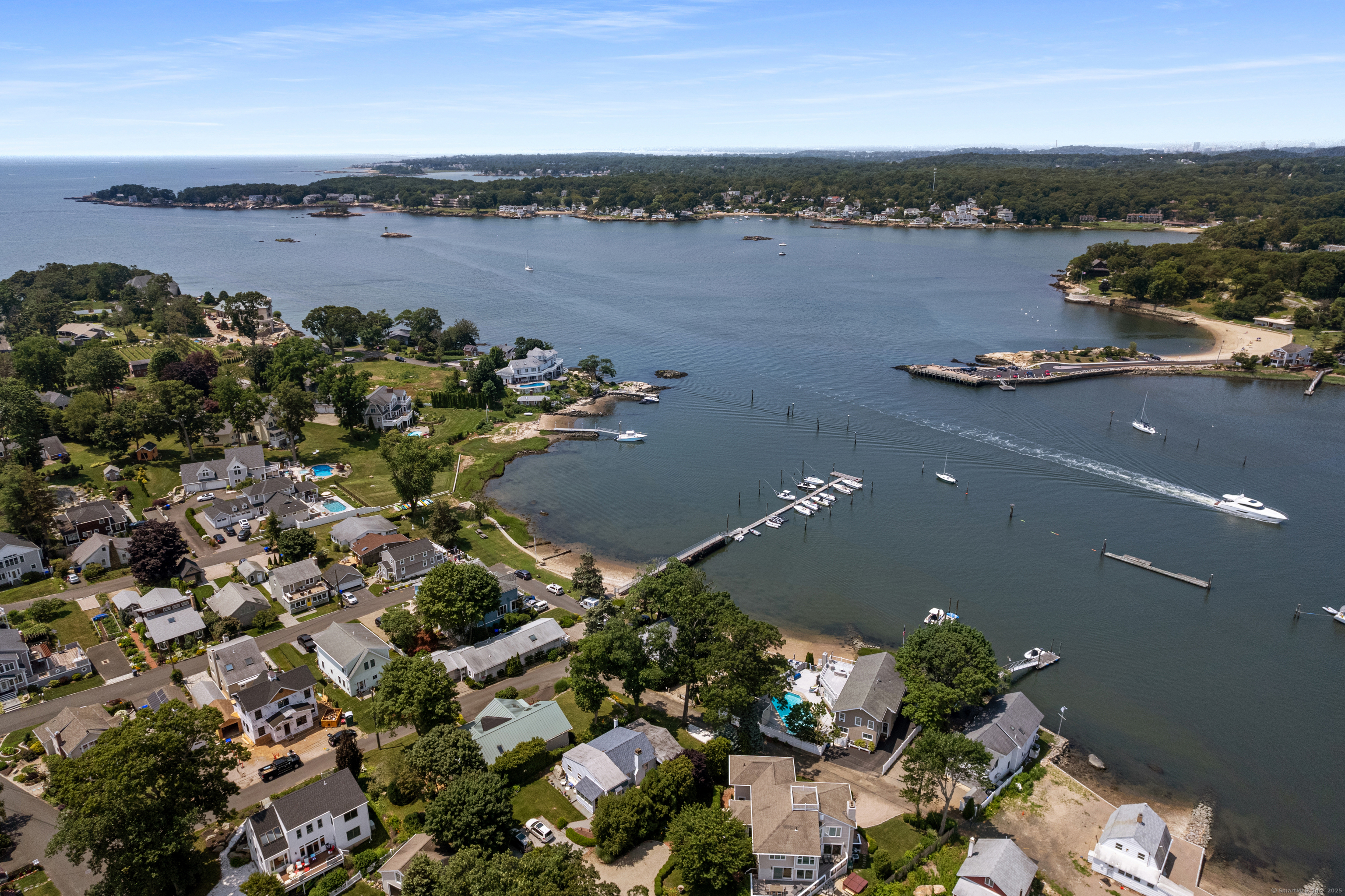 15 River Road Branford, CT 06405 - Photo 8 of 32 an aerial view of a houses with ocean view