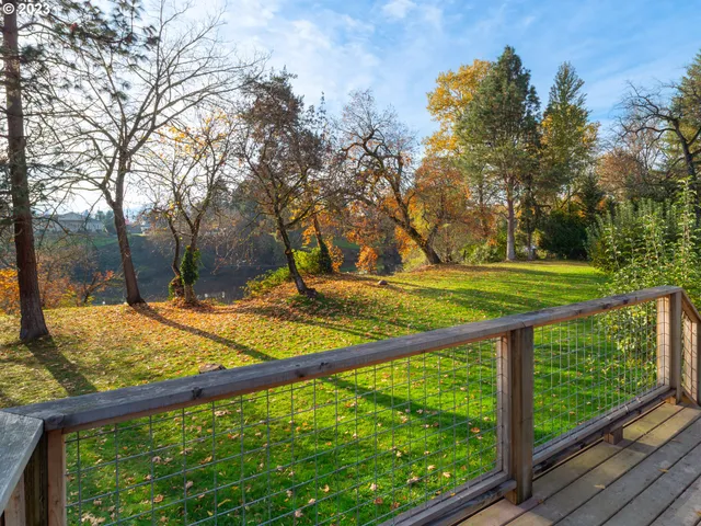 a view of a city from a balcony