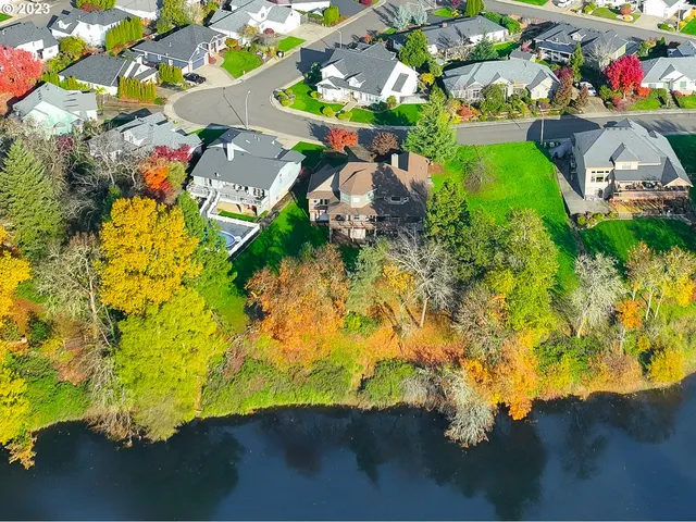 a bird view of a house