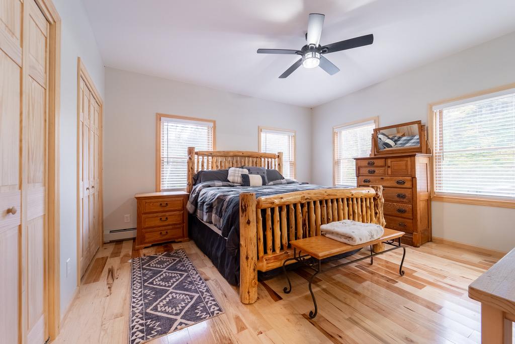 45 Campbell Mountain Road Downsville, NY 13755 - Photo 18 of 34 a bedroom with furniture and a window