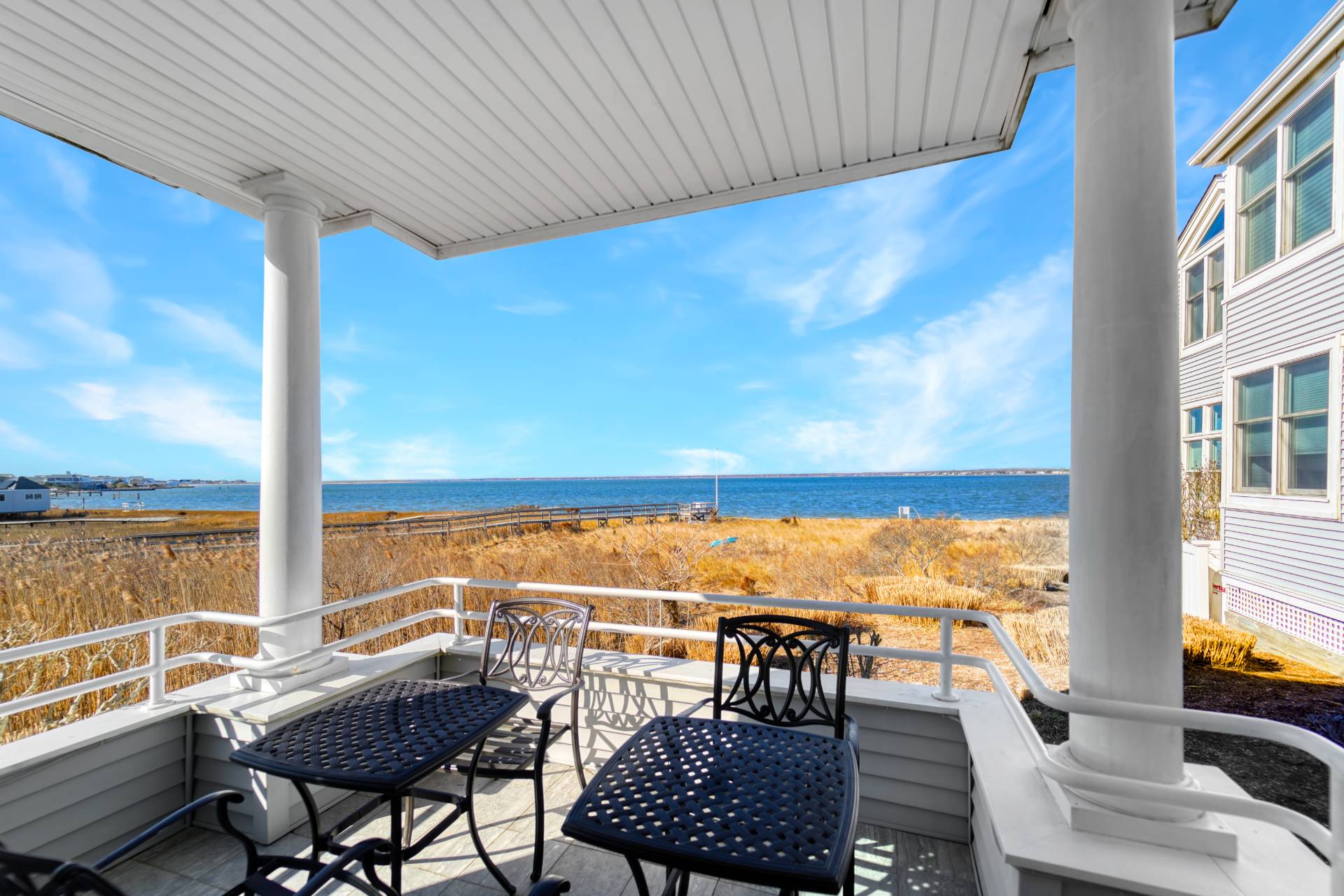 580 Dune Road, Unit 3 Westhampton Beach, NY 11978 - Photo 4 of 19 a view of outdoor space with seating area