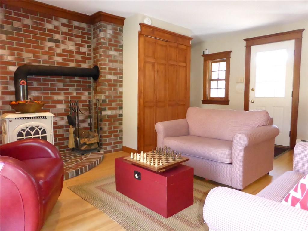 215 Fort Hill Road Gorham, ME 04038 - Photo 10 of 35 Woodstove and closet in Mudhall/den