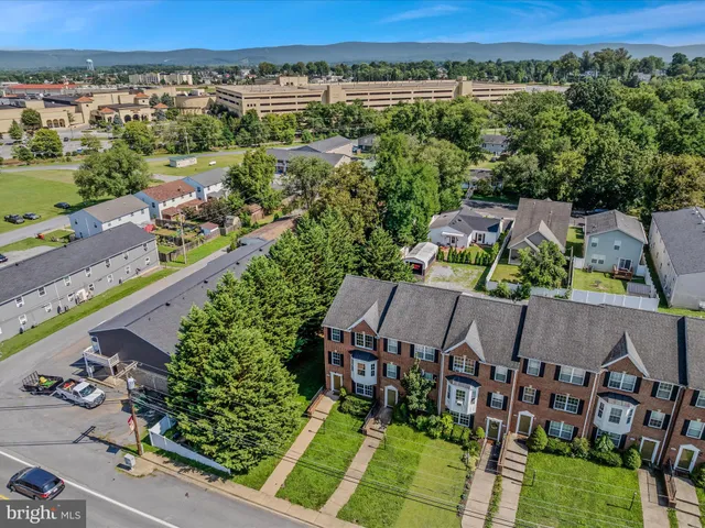 an aerial view of multiple house