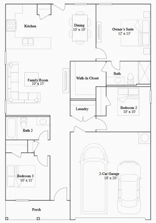 $232,390 | 5014 Wild Bergamot Court, Needville, TX 77461