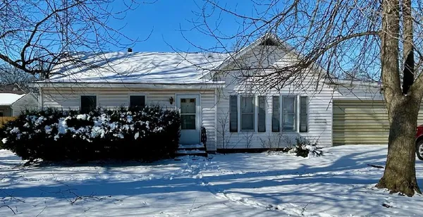 a front view of a house
