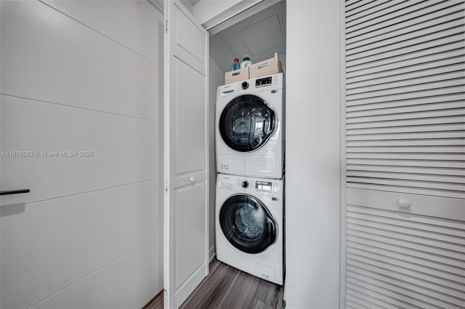 333 Northeast 24th Street, Unit 1111 Miami, FL 33137 - Photo 28 of 39 a view of washer and dryer in a utility room