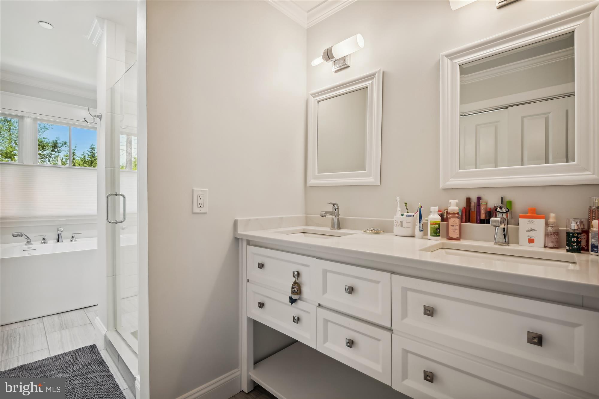 628 Bay Ridge Avenue Annapolis, MD 21403 - Photo 25 of 48 Ensuite Primary Bath 2. Dual Marble Vanity