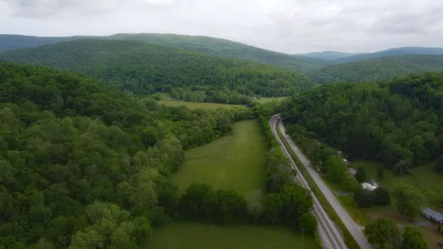 a view of city from balcony