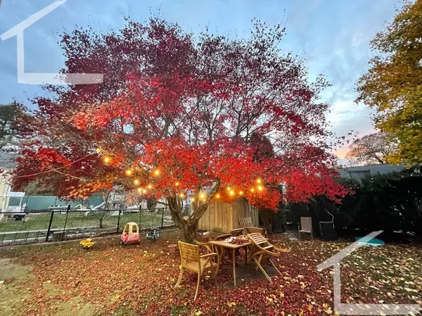 a view of a outdoor space with a patio