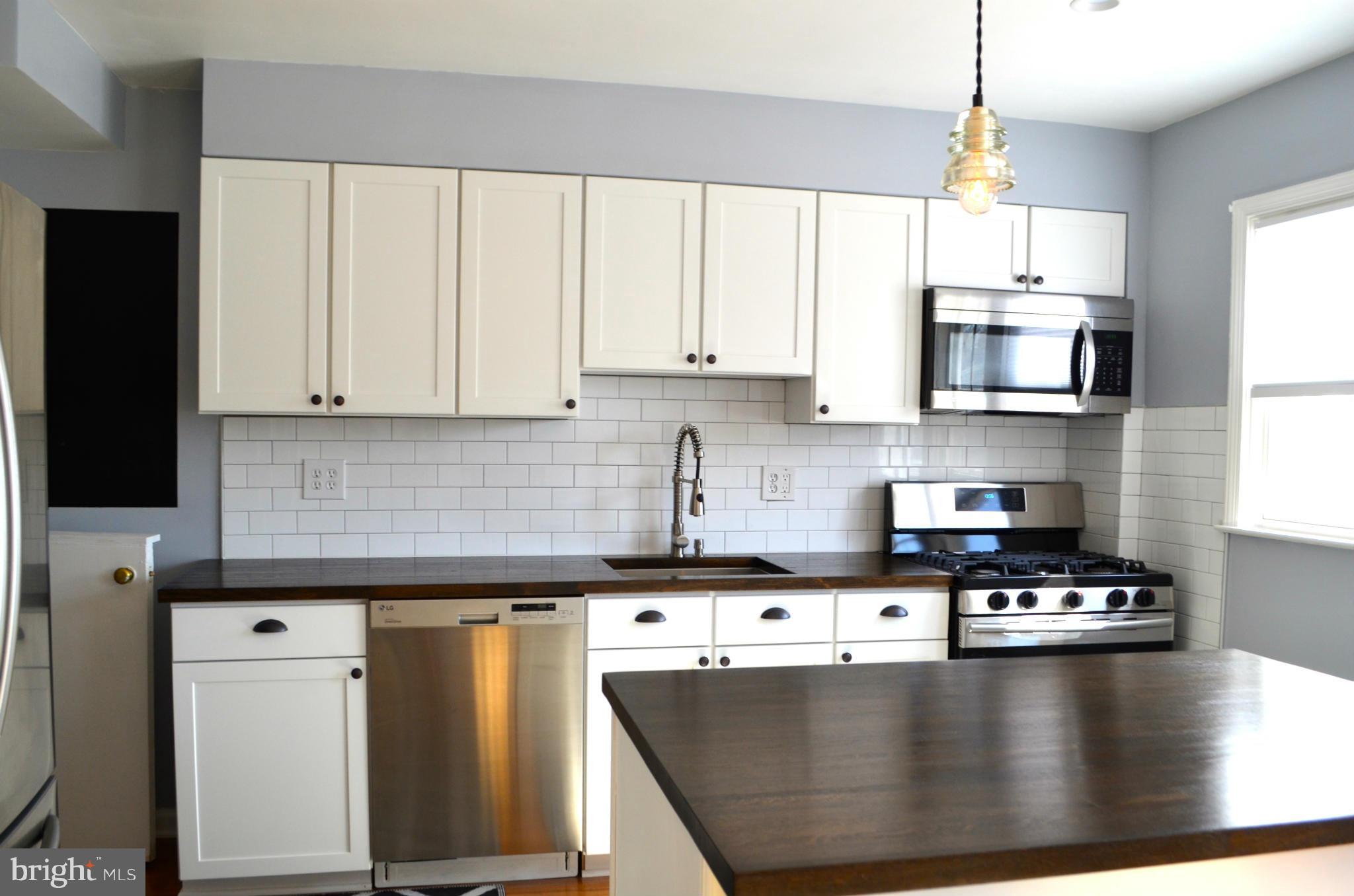 6109 Mt Ridge Road Baltimore, MD 21228 - Photo 7 of 26 New, beautiful Kitchen with butcher block counters