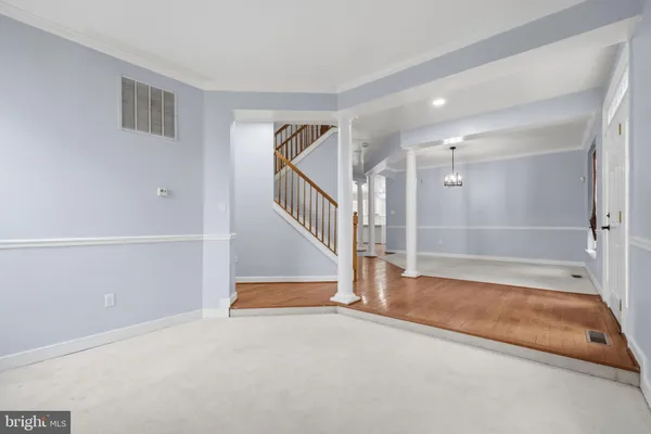 a view of an empty room