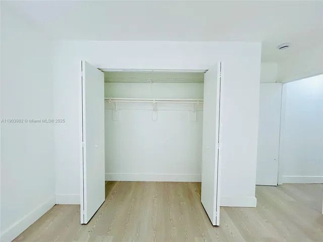 view of a room with door