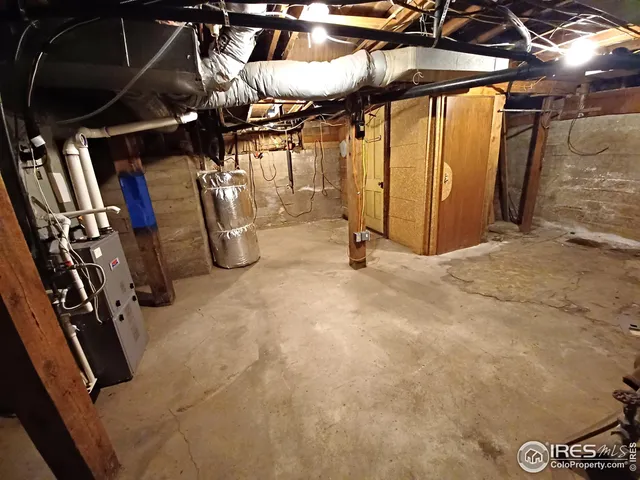 a view of a room with storage