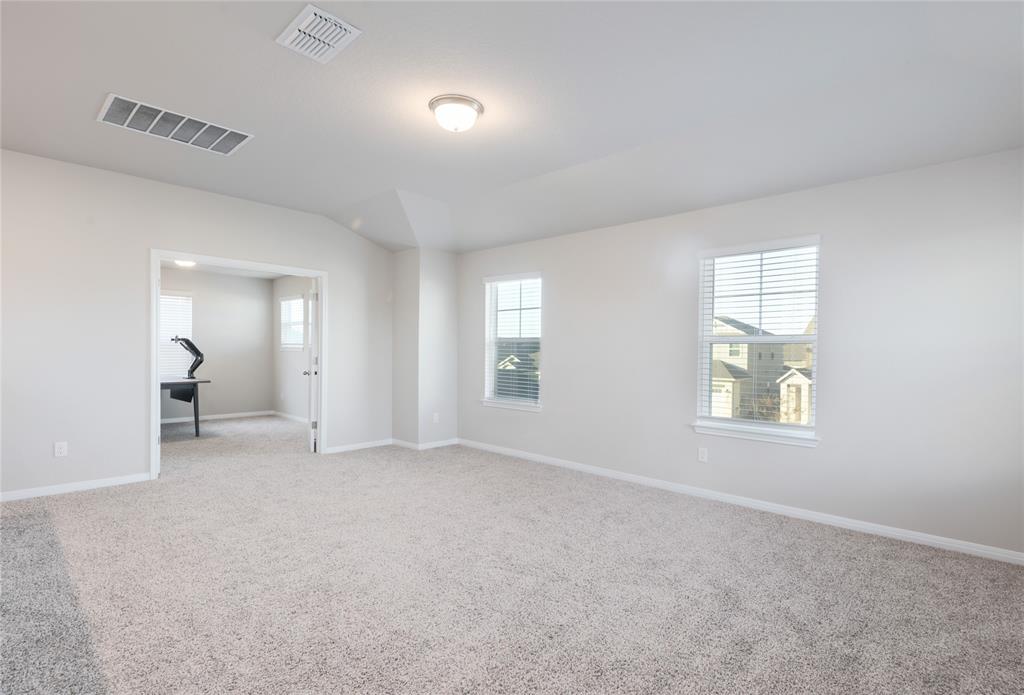 2815 Haystack Lane Round Rock, TX 78665 - Photo 17 of 30 Spare room with light carpet and vaulted ceiling