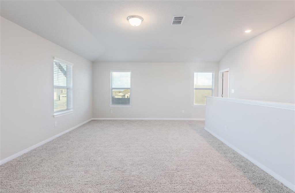 2815 Haystack Lane Round Rock, TX 78665 - Photo 18 of 30 Carpeted spare room with baseboards and vaulted ceiling