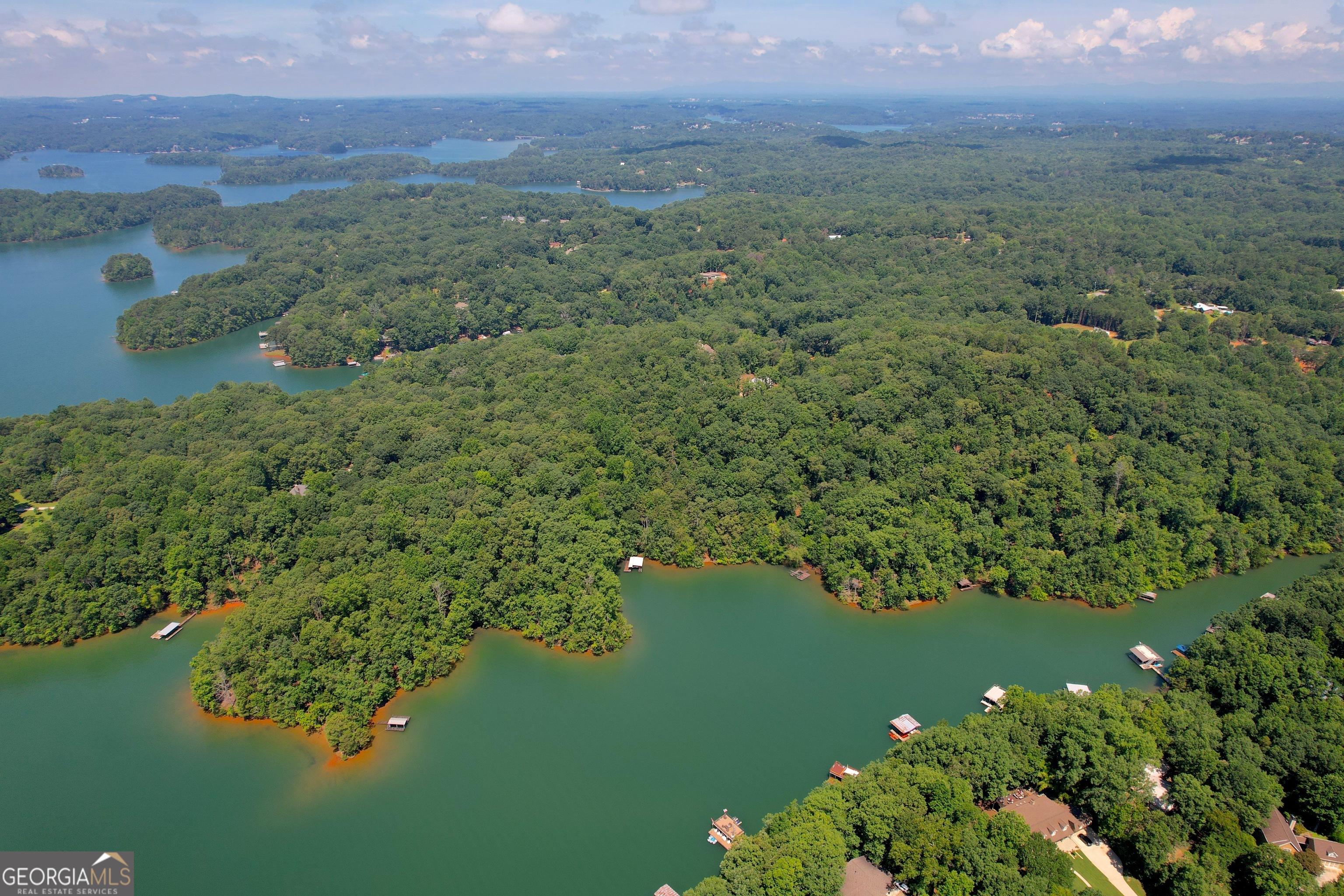 3475 Cook Road Gainesville, GA 30506 - Photo 14 of 29 a view of a lake with a mountain in the background