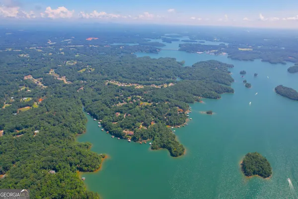 a view of a lake in the middle of a building