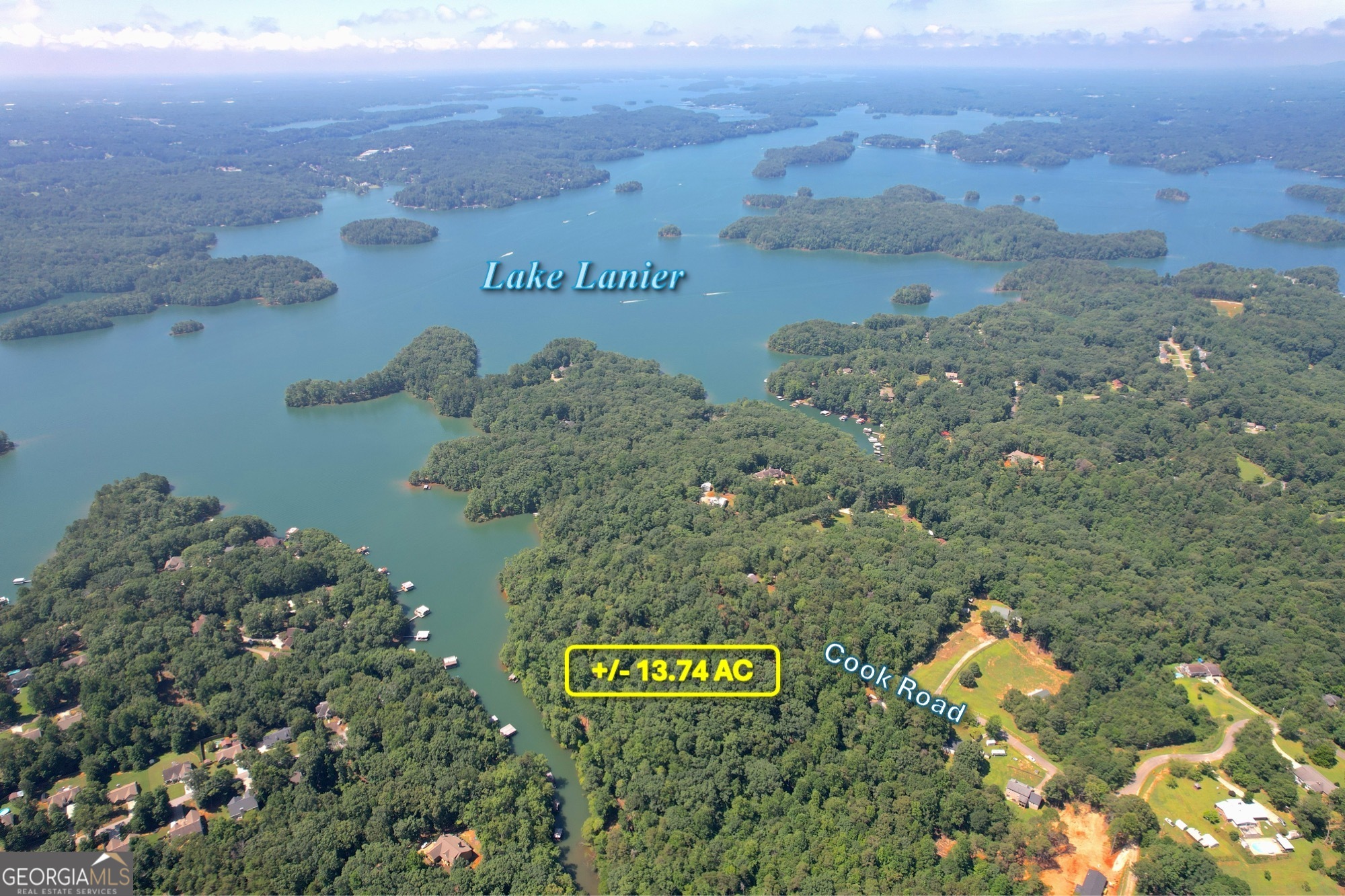 3475 Cook Road Gainesville, GA 30506 - Photo 3 of 29 a view of a and covered with lush green forest
