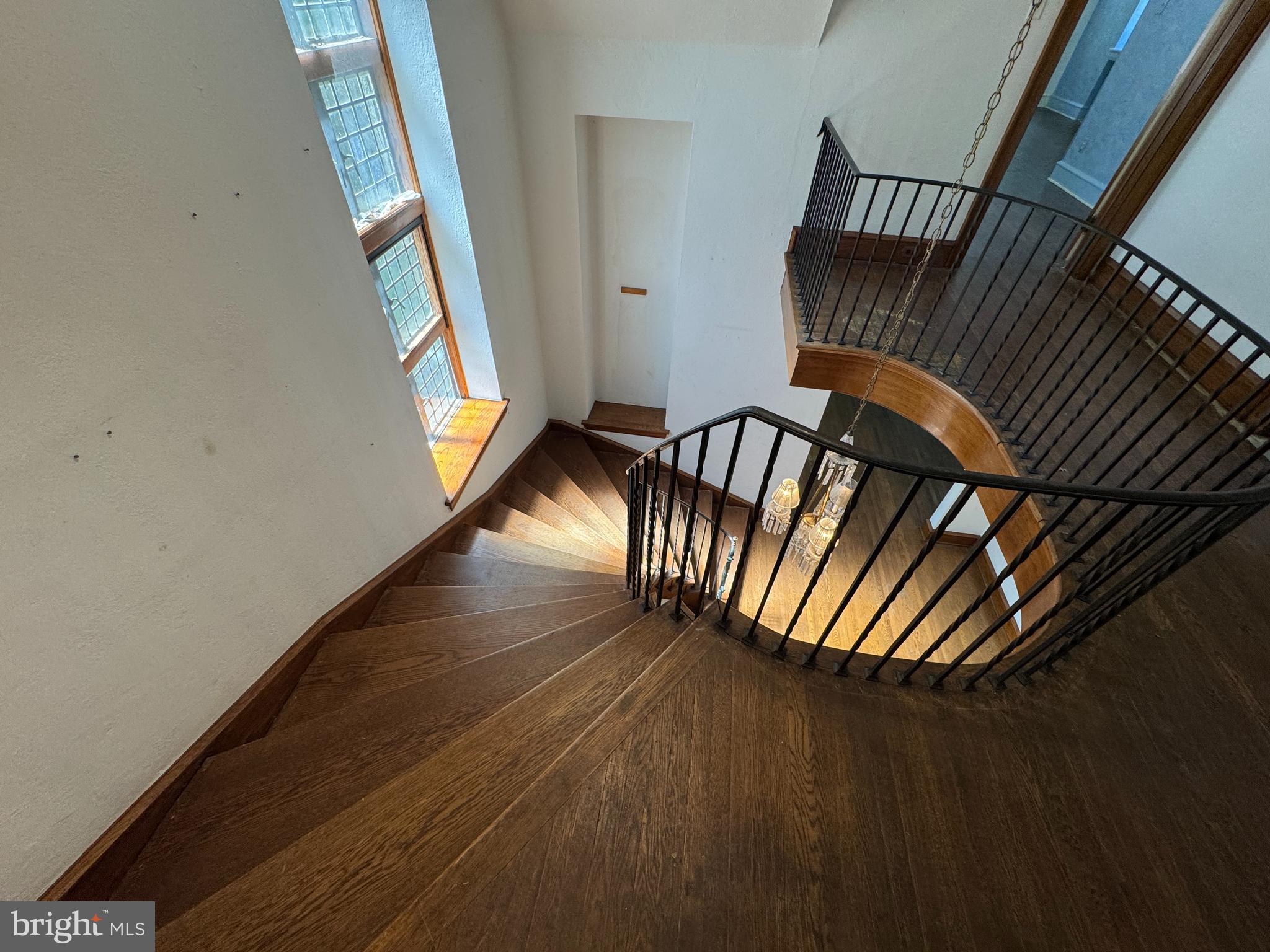 1217 Medford Road Wynnewood, PA 19096 - Photo 38 of 92 Grand Stairway From 2nd Floor Landing
