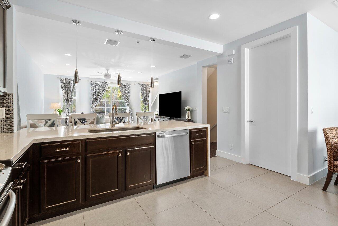 110 Southwest 1st Avenue Delray Beach, FL 33444 - Photo 12 of 48 kitchen-powder room-living room