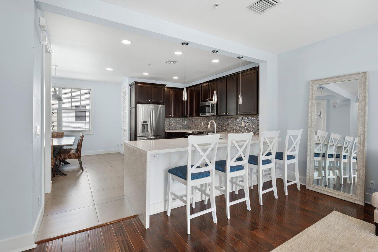 110 Southwest 1st Avenue Delray Beach, FL 33444 - Photo 10 of 48 upstairs kitchen with dining room view