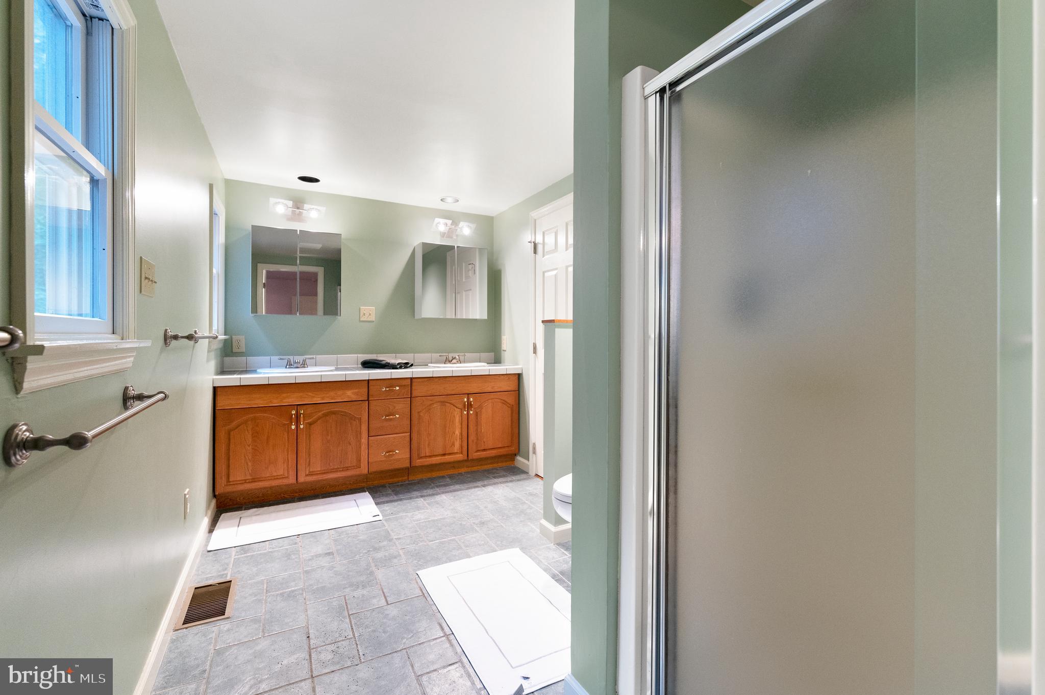 850 Hollow Road Wayne, PA 19087 - Photo 24 of 37 a bathroom with a sink a mirror and a bathtub
