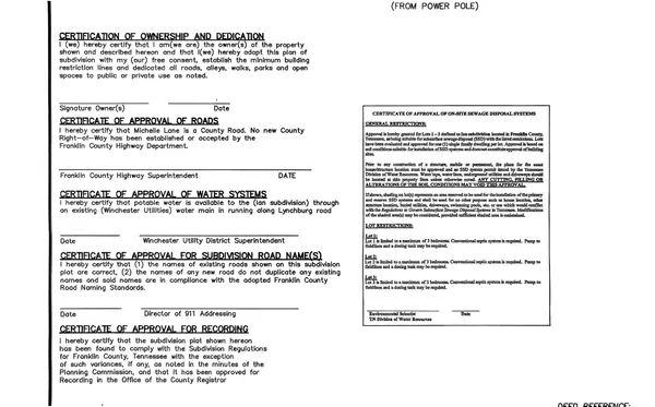 $99,900 | 0 Michelle Lane, Winchester, TN 37398