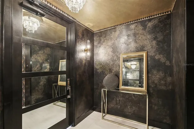 a view of a city with tall buildings