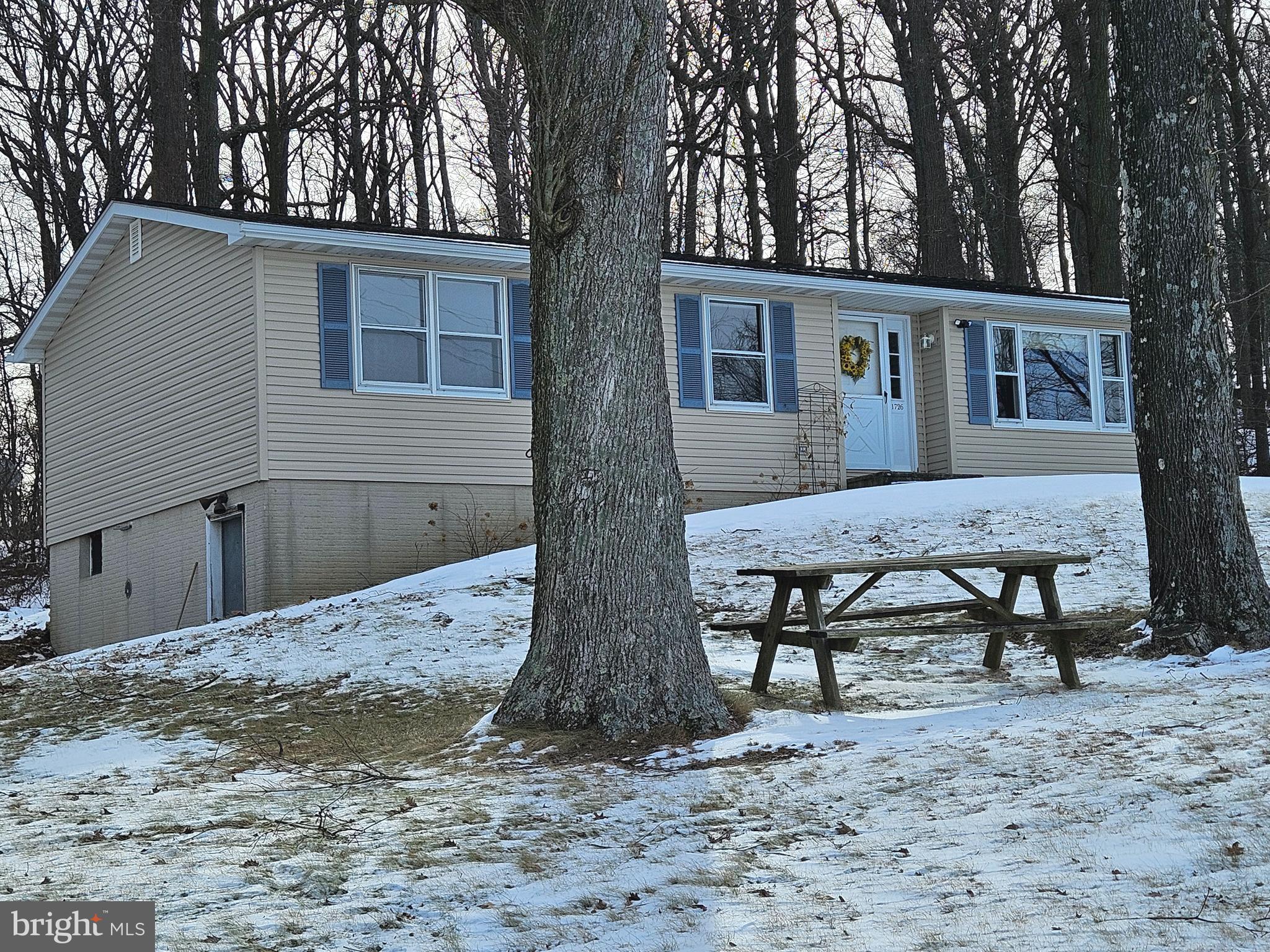 Located on 1.70 acre  Tree shaded