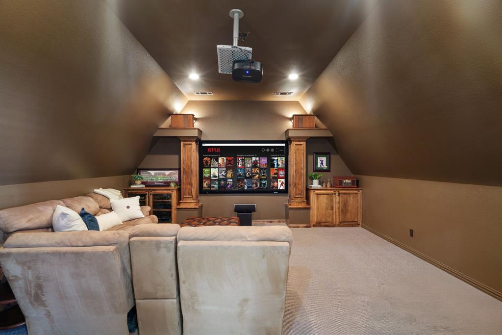 6724 Frankford Road Dallas, TX 75252 - Photo 27 of 40 a living room with furniture and a flat screen tv