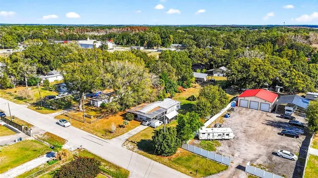 a view of a lake with sitting area