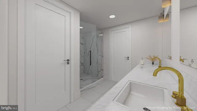 a view of a bedroom with a bed and a window