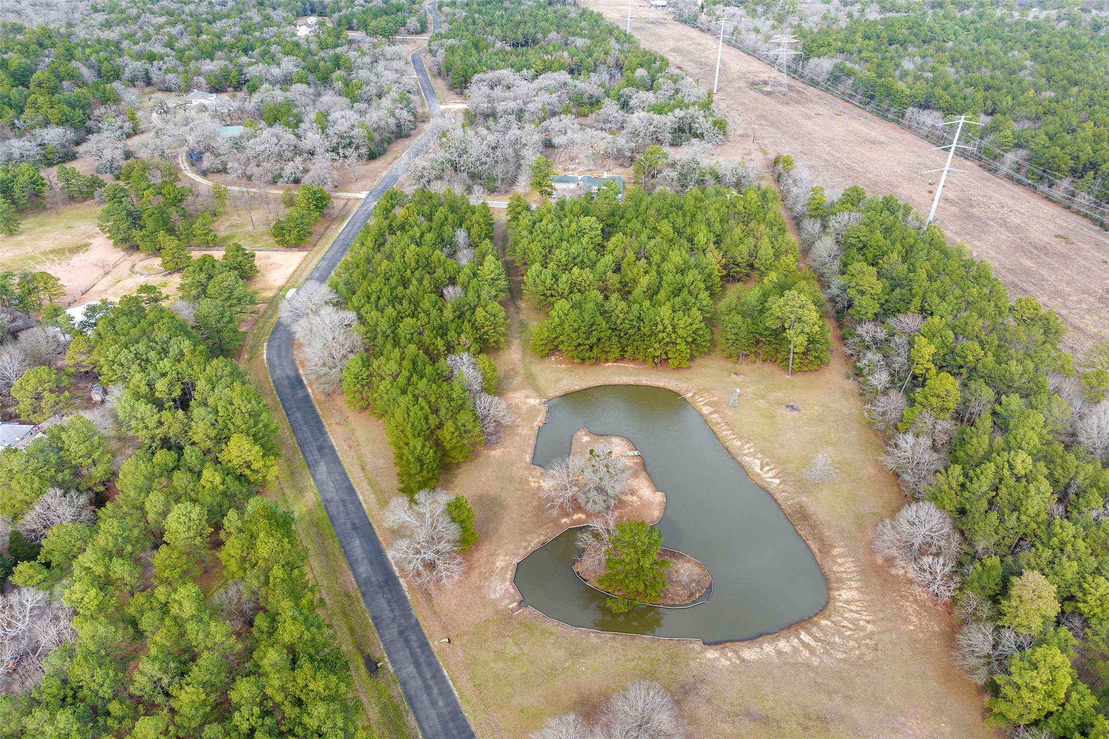 26350 Hunters Ridge Road Hockley, TX 77447 - Photo 5 of 13 a view of a garden with a fountain