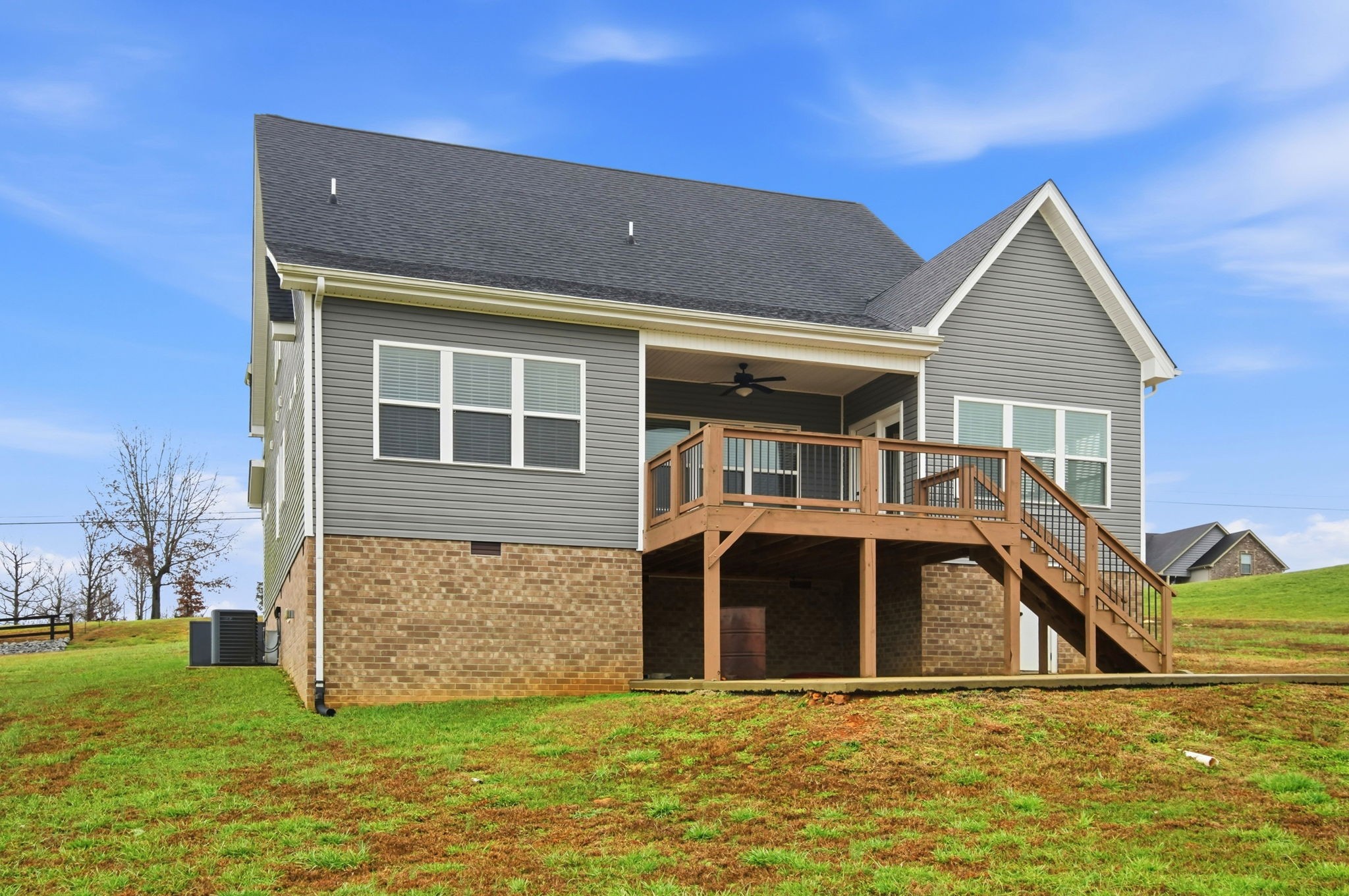 a front view of house with yard