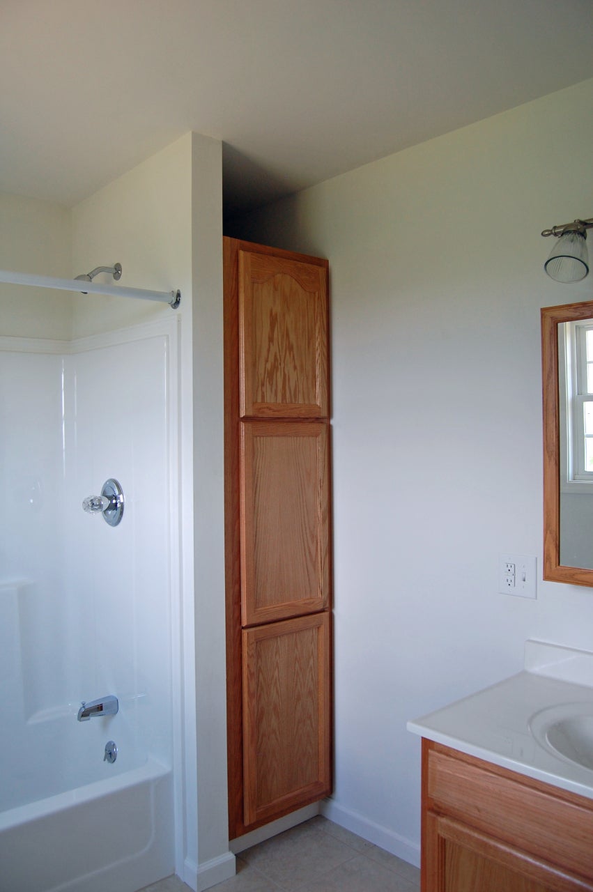 1104 Stone House Road Caldwell, WV 24925 - Photo 13 of 17 Oak Linen Cabinet